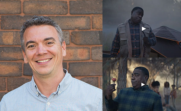 Pat Burke with Tracy Morgan in ads