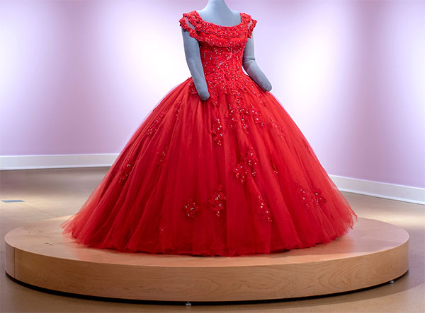 Quinceaneras dress at Spurlock exhibit