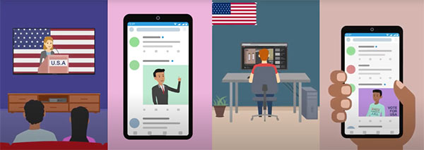 political ads graphic