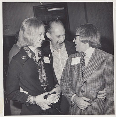 Gisela and Arte Johnson with Larry Stewart