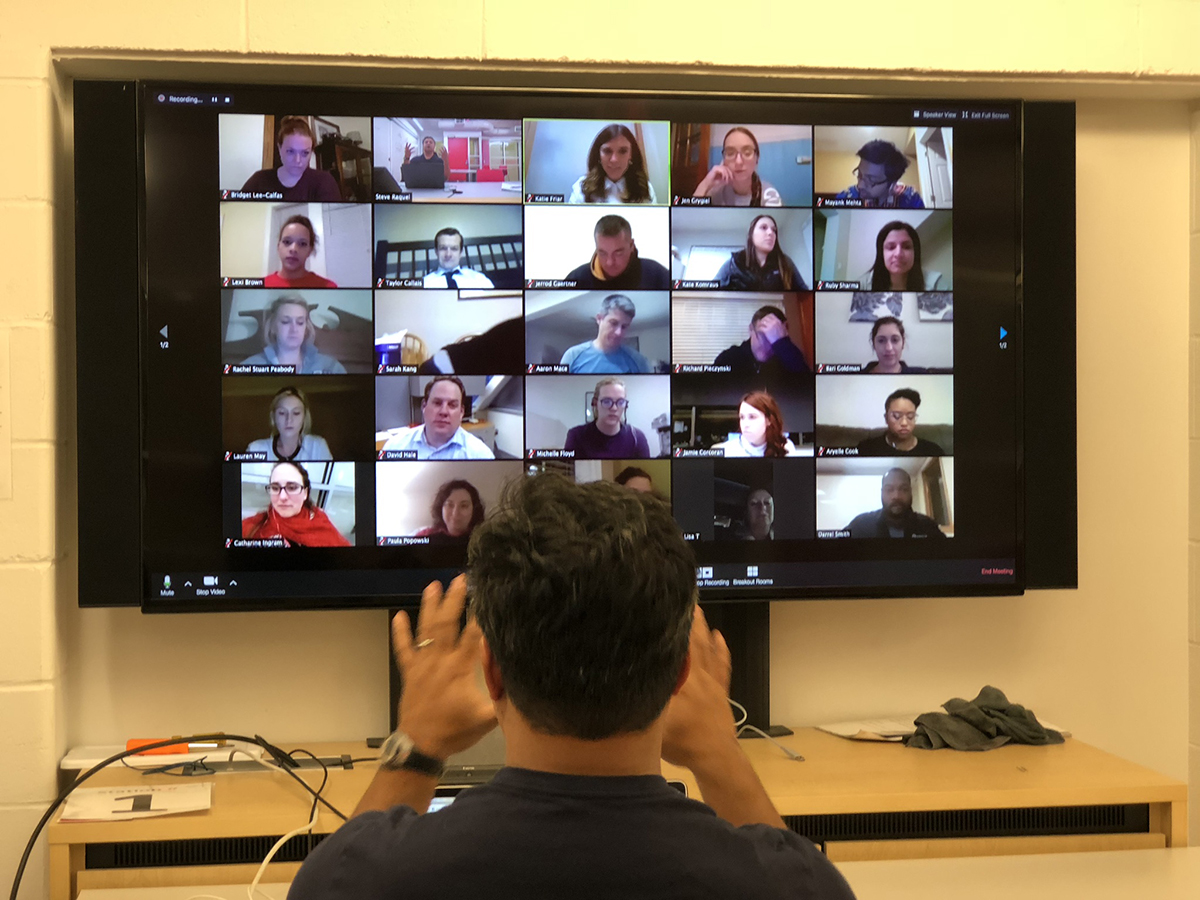 SBC online lecture with class