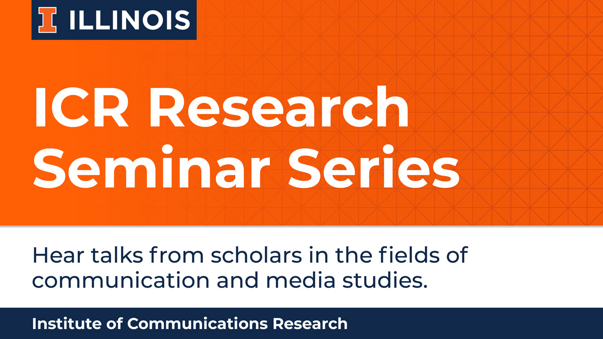 ICR Research Seminar Series graphic