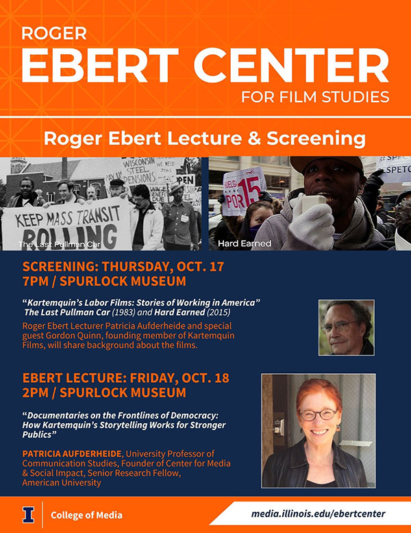 Event flier Ebert Lecture and Screening 2024
