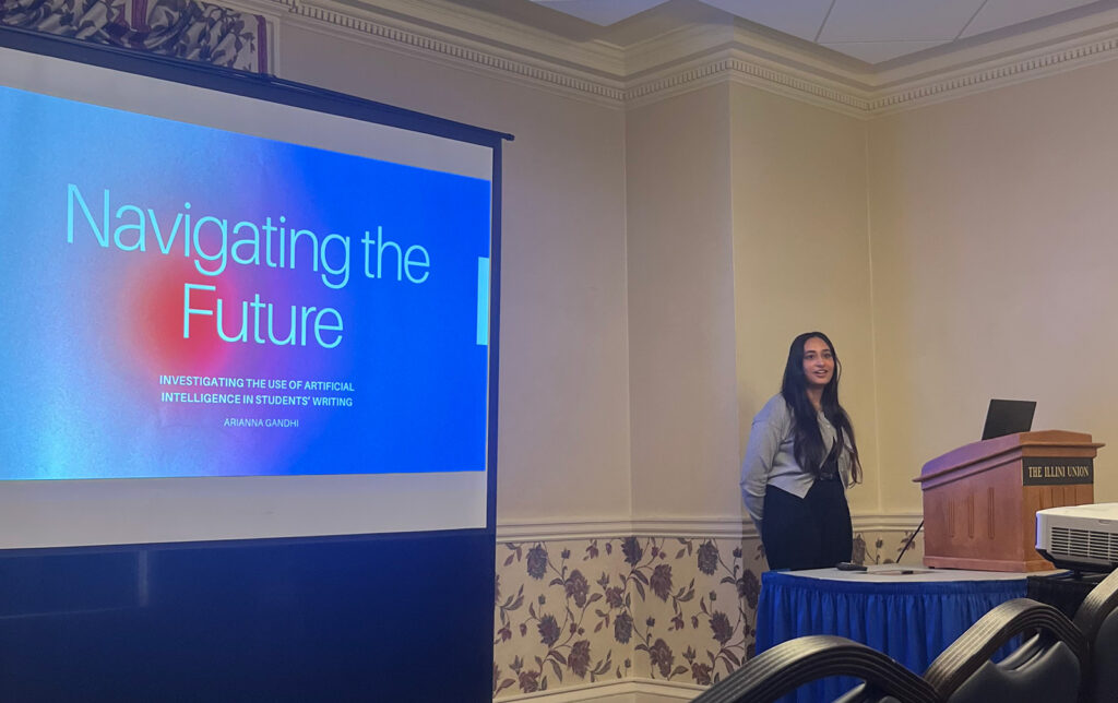 Arianna Gandhi at Undergrad Research Symposium