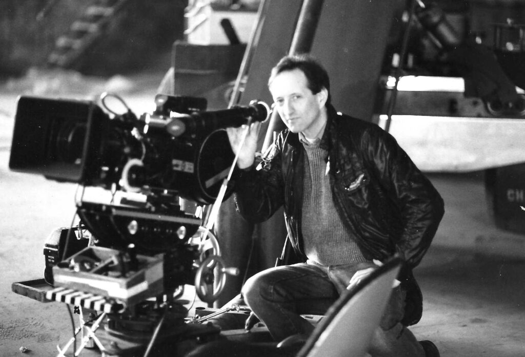 Murray Kalis checking lens