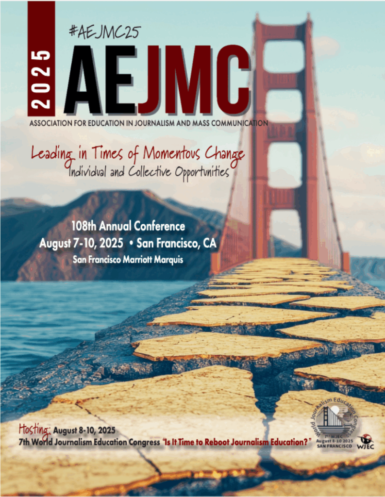 2025 AEJMC conference program cover
