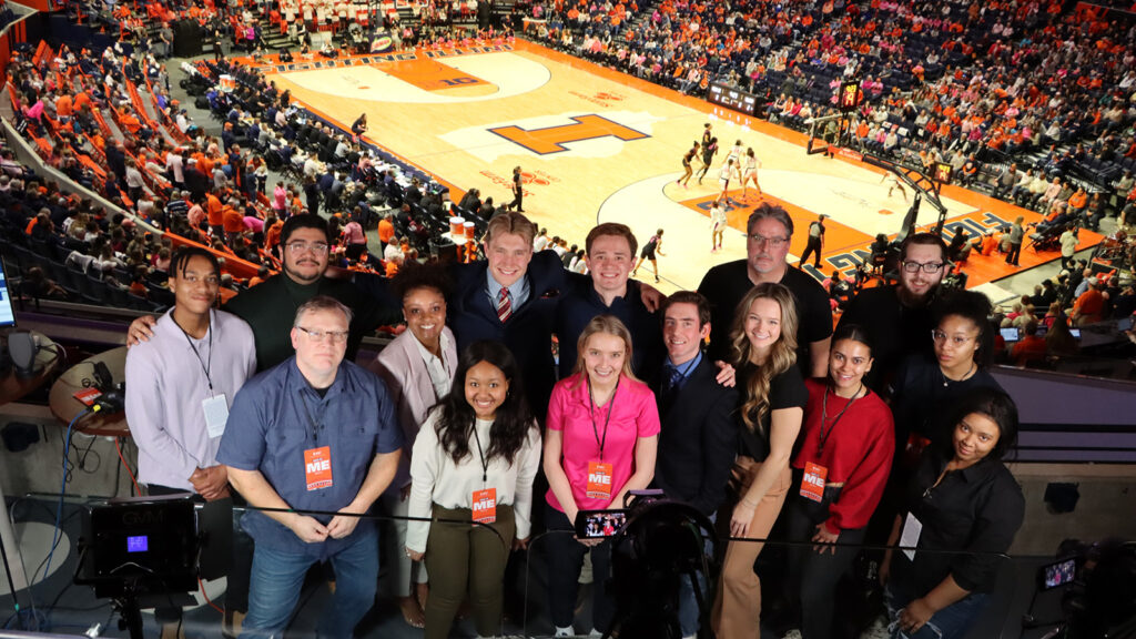 Illini Sports Night at pregame show for women's basketball