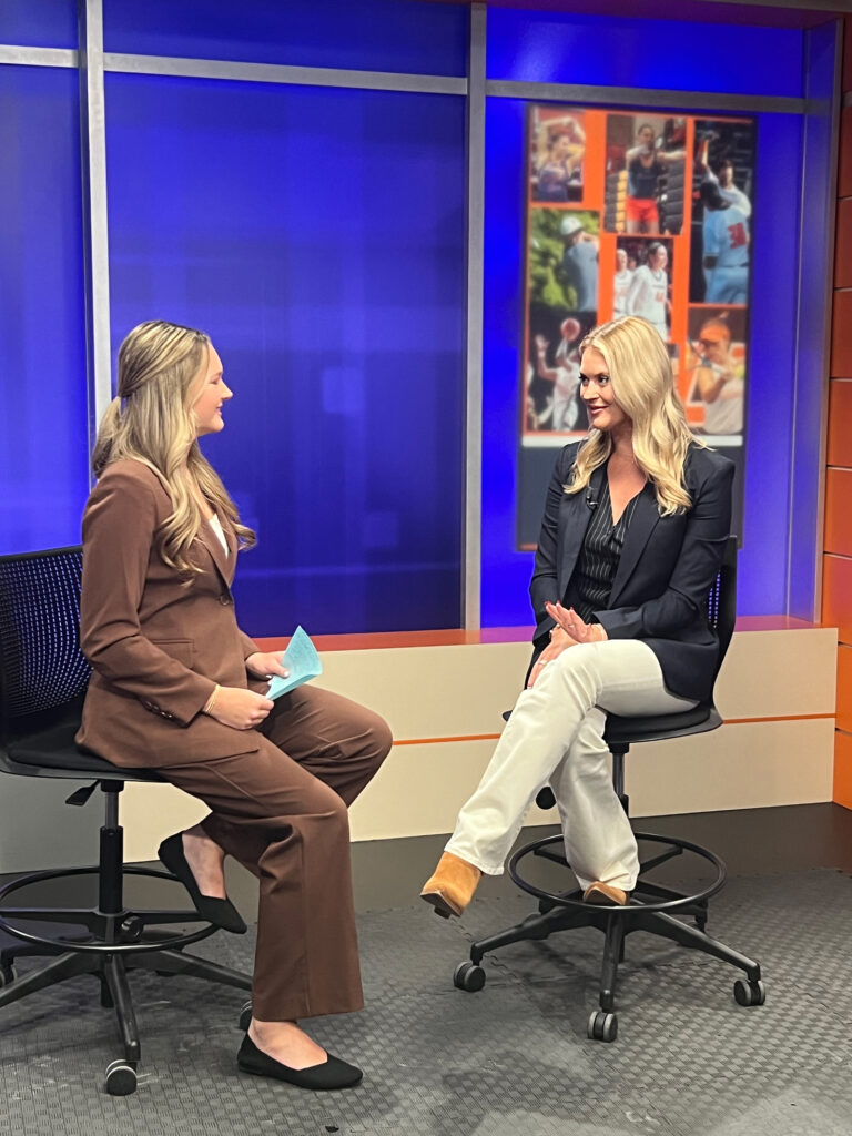 Illini Sports Night interviews sports anchor alum Cassie Carlson