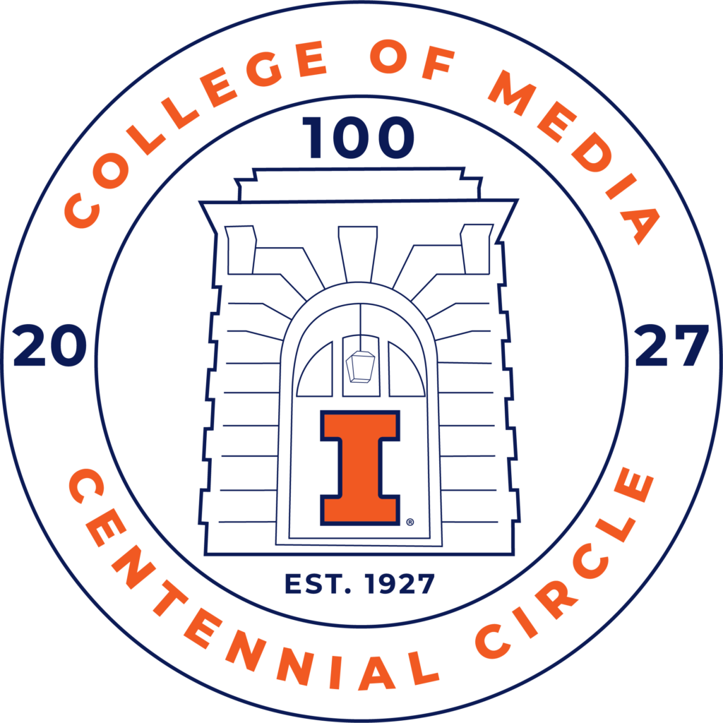 College of Media Centennial Circle design
